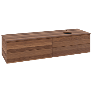 Villeroy & Boch Antao Waschtischunterschrank 1600x360x500mm L27152HM mit Beleuchtung mit Struktur FK/AP: HM/2