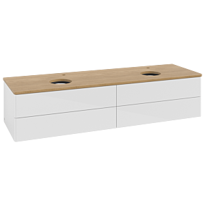 Villeroy &amp; Boch Antao vanity unit 1600x360x500mm L28051GF with lighting FK/AP: GF/1
