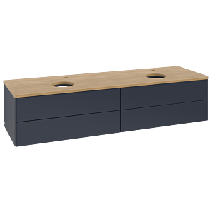 Villeroy & Boch Antao Waschtischunterschrank 1600x360x500mm L28051HG mit Beleuchtung FK/AP: HG/1