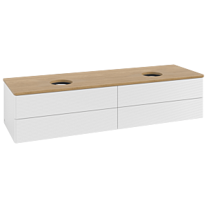 Meuble sous-vasque Villeroy &amp; Boch Antao 1600x360x500mm L28111GF avec éclairage avec structure FK/AP: GF/1