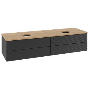 Meuble sous-vasque Villeroy &amp; Boch Antao 1600x360x500mm L28111PD avec éclairage avec structure FK/AP: PD/1