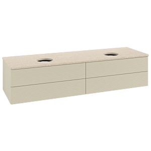 Villeroy & Boch Antao Waschtischunterschrank 1600x360x500mm L28113HJ mit Beleuchtung mit Struktur FK/AP: HJ/3