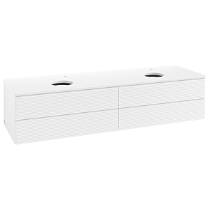 Meuble sous-vasque Villeroy &amp; Boch Antao 1600x360x500mm L28150MT avec éclairage avec structure FK/AP: MT/0