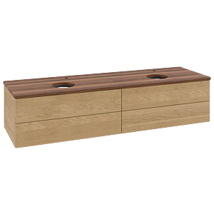 Villeroy &amp; Boch Antao vanity unit 1600x360x500mm L28152HN with lighting with structure FK/AP: HN/2