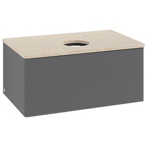 Villeroy & Boch Antao Waschtischunterschrank 800x360x500mm L30113GK mit Beleuchtung mit Struktur FK/AP: GK/3