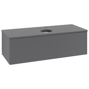 Villeroy & Boch Antao Waschtischunterschrank 1200x360x500mm L32150GK mit Beleuchtung mit Struktur FK/AP: GK/0