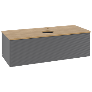 Villeroy & Boch Antao Waschtischunterschrank 1200x360x500mm L32151GK mit Beleuchtung mit Struktur FK/AP: GK/1