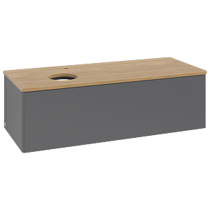 Meuble sous-vasque Villeroy &amp; Boch Antao 1200x360x500mm L33051GK avec éclairage FK/AP: GK/1