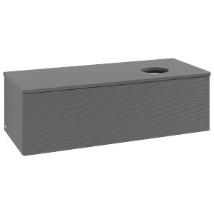 Villeroy & Boch Antao Waschtischunterschrank 1200x360x500mm L34110GK mit Beleuchtung mit Struktur FK/AP: GK/0