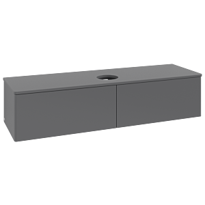 Villeroy &amp; Boch Antao vanity unit 1600x360x500mm L36010GK with lighting FK/AP: GK/0