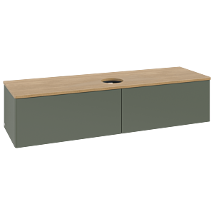 Villeroy &amp; Boch Antao vanity unit 1600x360x500mm L36011HL with lighting FK/AP: HL/1