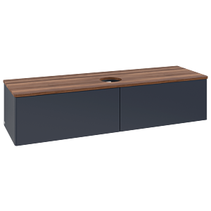 Meuble sous-vasque Villeroy &amp; Boch Antao 1600x360x500mm L36012HG avec éclairage FK/AP: HG/2