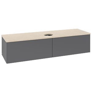 Villeroy & Boch Antao Waschtischunterschrank 1600x360x500mm L36013GK mit Beleuchtung FK/AP: GK/3