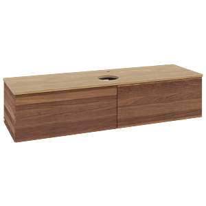 Villeroy & Boch Antao Waschtischunterschrank 1600x360x500mm L36151HM mit Beleuchtung mit Struktur FK/AP: HM/1