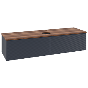 Villeroy & Boch Antao Waschtischunterschrank 1600x360x500mm L36152HG mit Beleuchtung mit Struktur FK/AP: HG/2