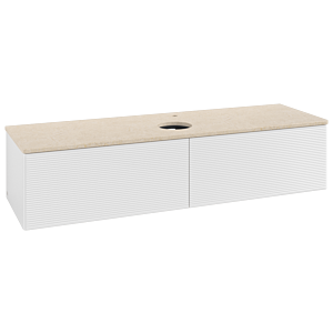 Villeroy & Boch Antao Waschtischunterschrank 1600x360x500mm L36153GF mit Beleuchtung mit Struktur FK/AP: GF/3