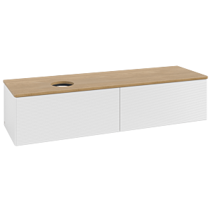 Villeroy &amp; Boch Antao vanity unit 1600x360x500mm L37111GF with lighting with structure FK/AP: GF/1