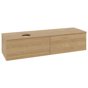 Villeroy & Boch Antao Waschtischunterschrank 1600x360x500mm L37111HN mit Beleuchtung mit Struktur FK/AP: HN/1