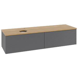 Meuble sous-vasque Villeroy &amp; Boch Antao 1600x360x500mm L37151GK avec éclairage avec structure FK/AP: GK/1
