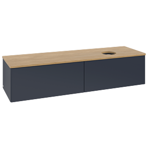 Villeroy &amp; Boch Antao vanity unit 1600x360x500mm L38011HG with lighting FK/AP: HG/1