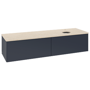 Villeroy &amp; Boch Antao vanity unit 1600x360x500mm L38053HG with lighting FK/AP: HG/3