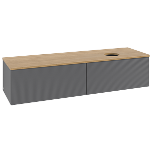 Meuble sous-vasque Villeroy &amp; Boch Antao 1600x360x500mm L38111GK avec éclairage avec structure FK/AP: GK/1