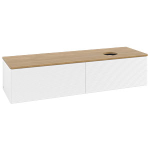 Meuble sous-vasque Villeroy &amp; Boch Antao 1600x360x500mm L38111MT avec éclairage avec structure FK/AP: MT/1