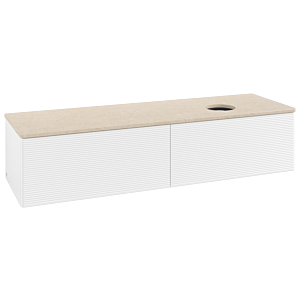 Villeroy & Boch Antao Waschtischunterschrank 1600x360x500mm L38113MT mit Beleuchtung mit Struktur FK/AP: MT/3