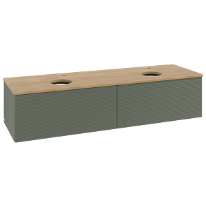 Meuble sous-vasque Villeroy &amp; Boch Antao 1600x360x500mm L39151HL avec éclairage avec structure FK/AP: HL/1