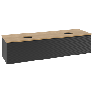 Villeroy & Boch Antao Waschtischunterschrank 1600x360x500mm L39151PD mit Beleuchtung mit Struktur FK/AP: PD/1