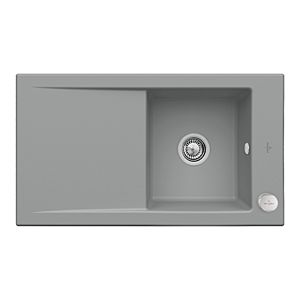 Villeroy &amp; Boch Timeline built-in sink 330702SL with drain fitting and eccentric actuation, Stone