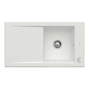 Villeroy &amp; Boch Timeline built-in sink 330702SM with drain fitting and eccentric actuation, Steam