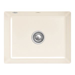Villeroy and Boch undermount sink 331002KR with drain fitting and eccentric operation, Crema