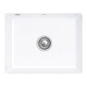 Villeroy und Boch Unterbauspüle 331002R1 mit Ablaufgarnitur und Excenterbetätigung, weiß
