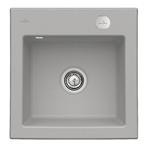 Villeroy und Boch Subway Flächenbündige Spüle 33152FKD mit Ablaufgarnitur und Exzenterbetätigung, Fossil