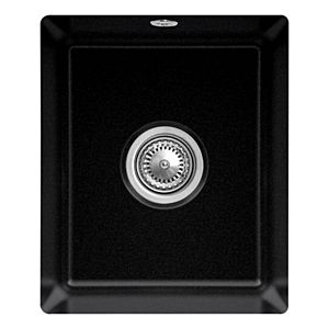 Villeroy and Boch undermount sink 332402J0 with drain fitting and eccentric operation, chromite