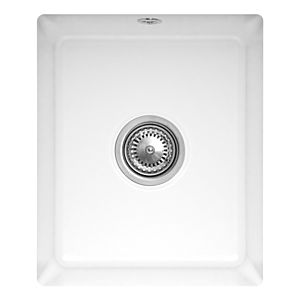 Villeroy und Boch Unterbauspüle 332402KG mit Ablaufgarnitur und Excenterbetätigung, Snow White