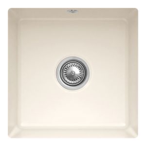 Villeroy and Boch undermount sink 332502KR with drain fitting and eccentric operation, Crema