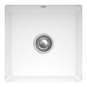 Villeroy und Boch Unterbauspüle 332502KG mit Ablaufgarnitur und Excenterbetätigung, Snow White