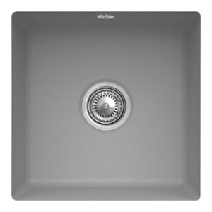 Villeroy and Boch undermount sink 332502SL with drain fitting and eccentric operation, Stone