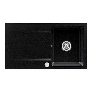 Villeroy &amp; Boch Siluet built-in sink 333502J0 with drain fitting and eccentric actuation, chromite