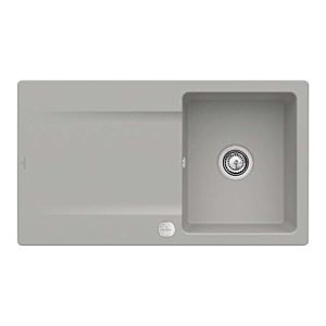 Villeroy and Boch flush-mounted sink 33352FKD with drain fitting and eccentric actuation, Fossil