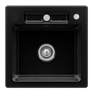 Villeroy et Boch Siluet évier 334502J0 avec garniture de vidage et actionnement excentrique, chromite