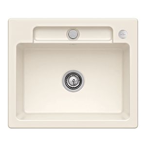 Villeroy und Boch Siluet Flächenbündige Spüle 33462FKR mit Ablaufgarnitur und Exzenterbetätigung, Crema