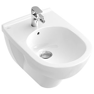 Villeroy & Boch O.Novo Wandbidet 54600001 36x56cm, weiss, mit Hahnloch und Überlauf