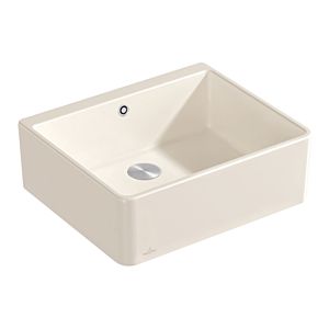 Villeroy et Boch évier simple cuve 636002KR garniture de vidange avec actionnement excentrique, crema