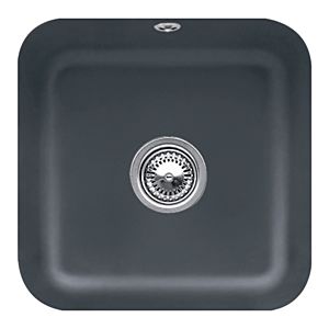 Villeroy et Boch évier sous plan 670302i4 avec garniture de vidage , actionnement excentrique, kit de fixation, graphite