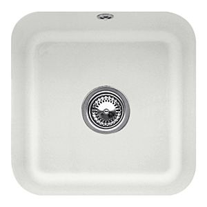 Villeroy et Boch évier sous plan 670302SM avec garniture de vidage , actionnement excentrique, kit de fixation, vapeur