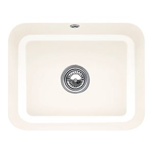 Villeroy und Boch Unterbauspüle 670601KR mit Ablaufgarnitur, Handbetätigung, Befestigungssatz, Crema