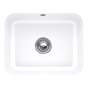 Villeroy et Boch évier sous plan 670602R1 avec garniture de vidage , actionnement excentrique, kit de fixation, blanc